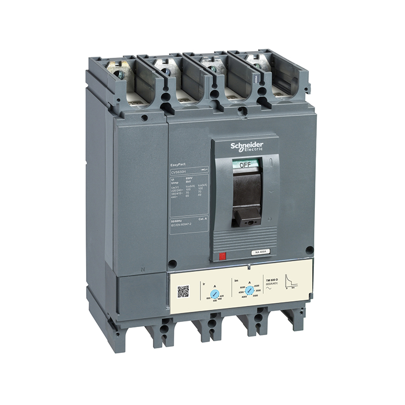 施耐德 CVS 塑壳断路器 CVS630H TM500D 4P3D(4P)固定式前接线