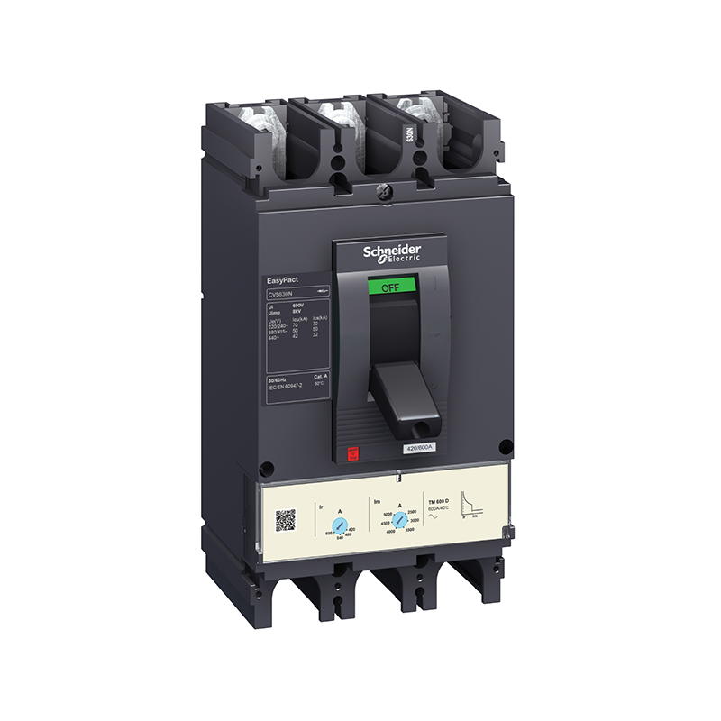 施耐德 CVS 塑壳断路器 CVS630H TM600D 3P3D(3P)固定式前接线