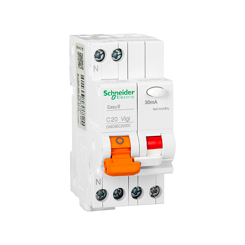 施耐德 EA9C65漏电保护断路器1P+N EA9C65 1P+N C20A 30mA A类