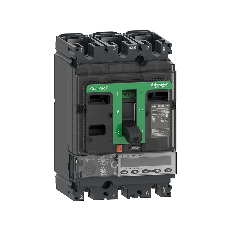 施耐德 NSX 塑壳断路器 NSX100N MIC6.2E 100A 3P3D (3P)固定式 (新)