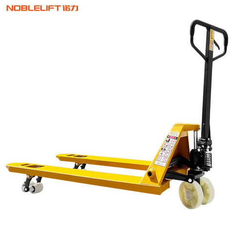 NOBLELIFT/诺力 手动液压托盘搬运车 DF685*1220NTN3.0T 载重3t 货叉长度1220mm 货叉外宽685mm 最低高度75mm 尼龙轮 焊接油泵