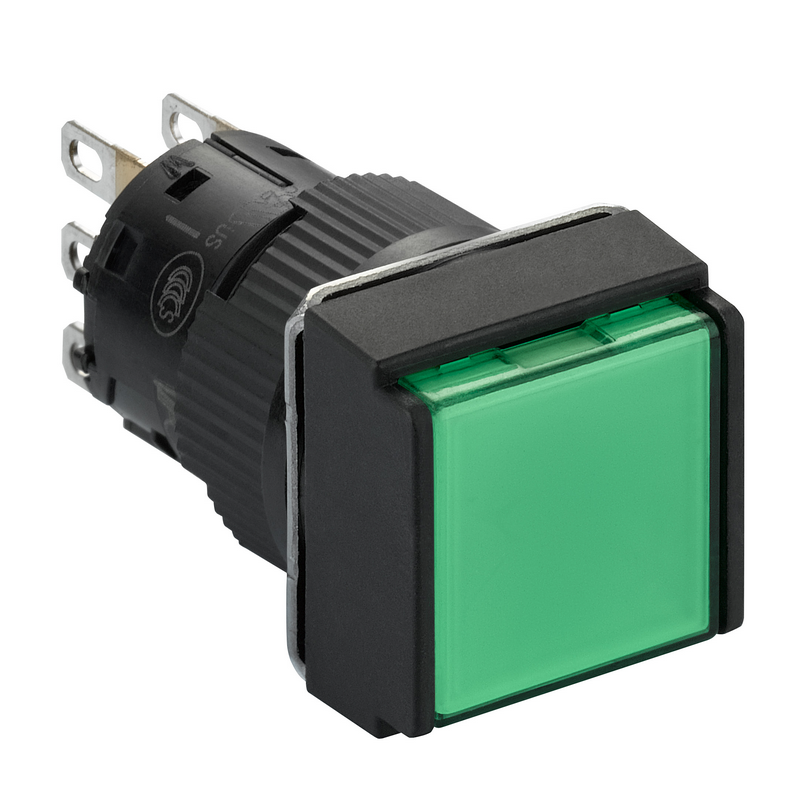 施耐德 国产XB6EC塑料一体式方形自复位按钮 XB6-ECA31F