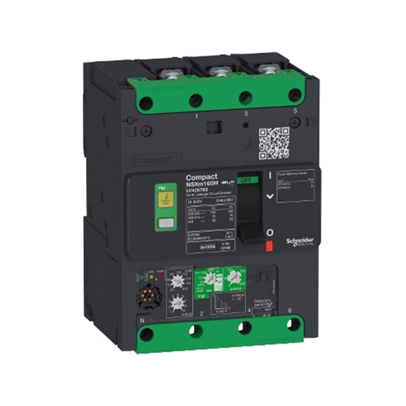 施耐德 NSXm 一体式塑壳漏电保护断路器 NSXm 50kA Vigi 100A 3P busbar