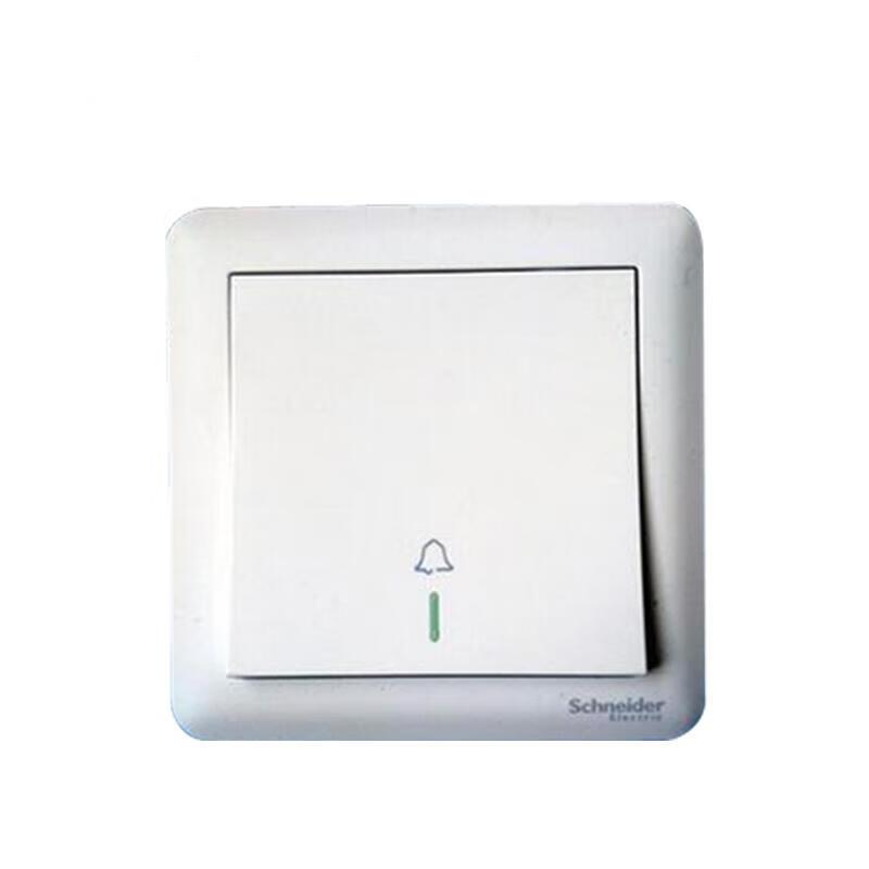 施耐德 畅意 面板开关 畅意 10A 250V 门铃开关（白）