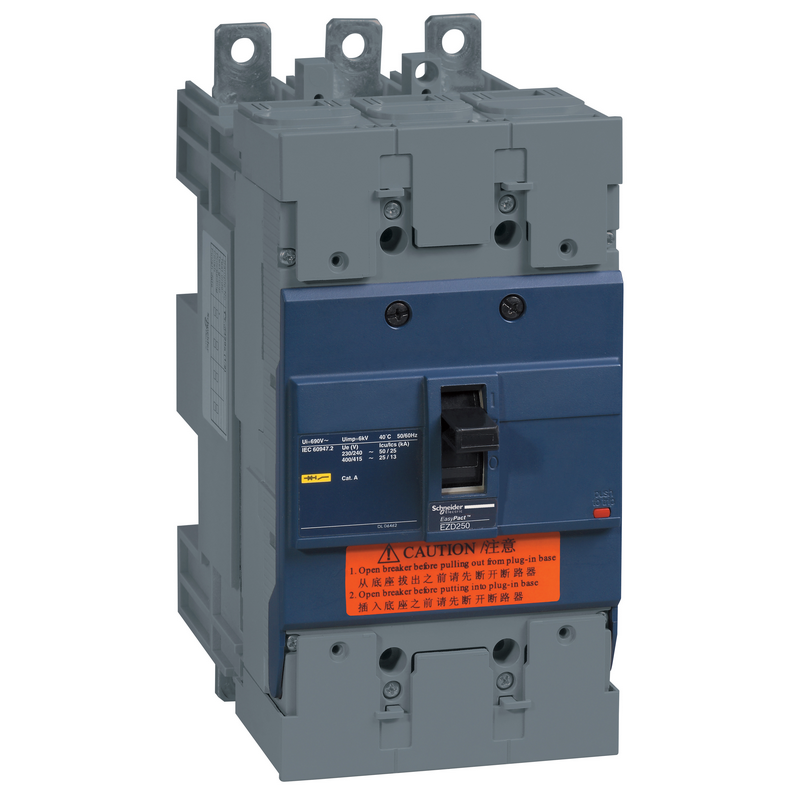 施耐德 EZD塑壳配电保护断路器 EZD250S-200A 插入式 3P(新)