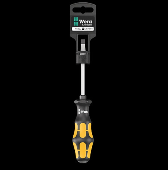 WERA/维拉 932 A SB 一字敲击螺丝刀吊卡装 05100086001
