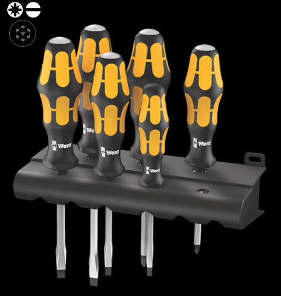 WERA/维拉 932/918/6 敲击螺丝刀组套 05018287001