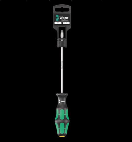 WERA/维拉 334 Schlitz-一字螺丝刀吊卡装 05100031001
