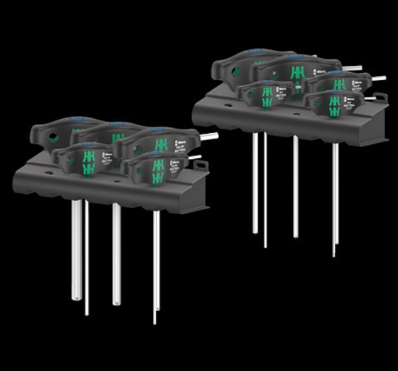 WERA/维拉 454/10 HF T型柄英制内六角螺丝刀套装 1 05023451001