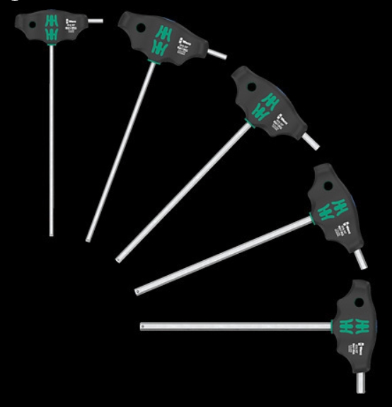 WERA/维拉 T型螺丝刀组套454/5 HF SHK Set 1 05136070001