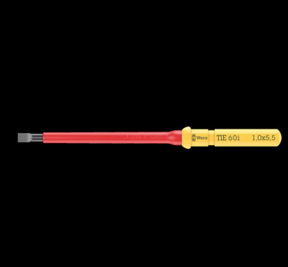 WERA/维拉 一字绝缘螺丝刀杆Kraftform Kompakt VDE 60 i 1,2 x 6,5 x 157 mm TIE 05006505001