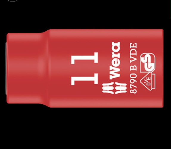 WERA/维拉 8790 B VDE 绝缘套筒 SW 6,0Zyklop 3/8