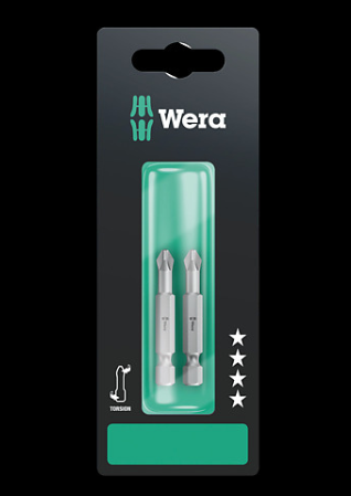 WERA/维拉 851/4 TZ SB PH3 展示用批头 851/4 TZ PH 2 x PH 3x50; 05134382001