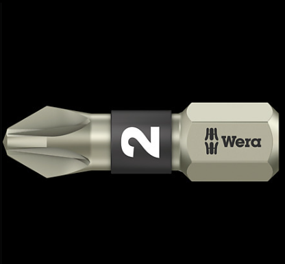 WERA/维拉 3855/1 TS PZ 不锈钢十字批头 PZ 3x25 05071022001