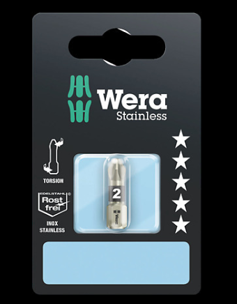 WERA/维拉 3855/1 TS SB PZ3 展示用批头 3855/1 TS PZ 1 x PZ 3x25; 05073615001