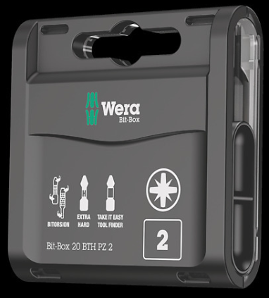 WERA/维拉 双重抗扭批头20件套，PZ2 05057762001