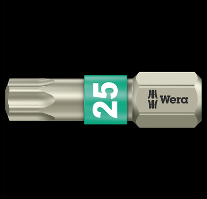 WERA/维拉 3867/1 TS TORX 不锈钢梅花批头 TX 8x25 05071030001