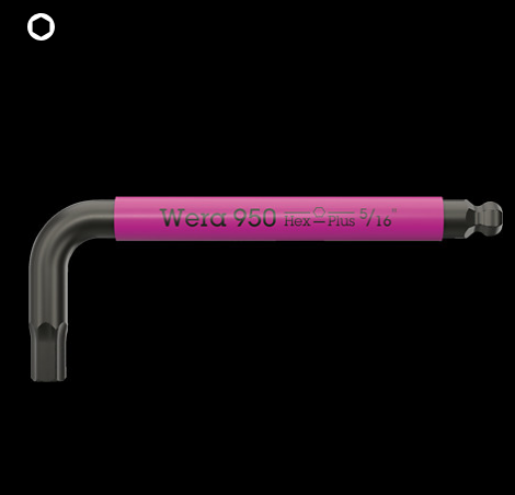 WERA/维拉 内六角扳手950 SPKS Multicolour Hex-Plus 3/8