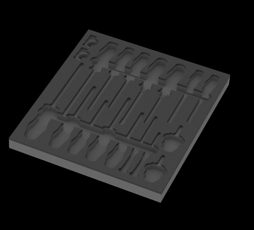 WERA/维拉 工具托盘（不含工具）9810 Foam  screwdriver set 1 05137310001