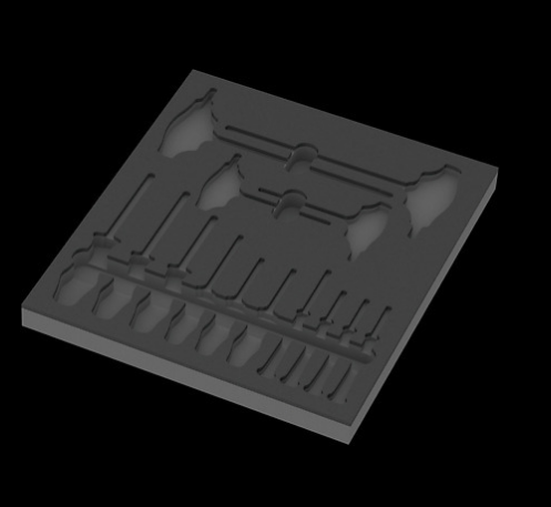 WERA/维拉 工具托盘（不含工具）9812 Foam  TORX HF screwdriver set 1 05137312001