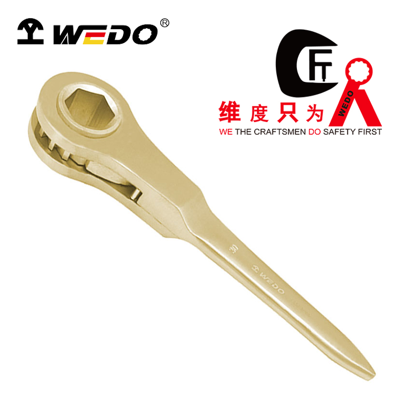 WEDO/维度 防爆重型扁柄六角棘轮扳手 AL182-35