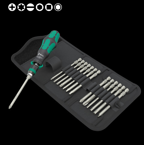 WERA/维拉 棘轮螺丝刀组套Kraftform Kompakt RA M Imperial 1 05051066001