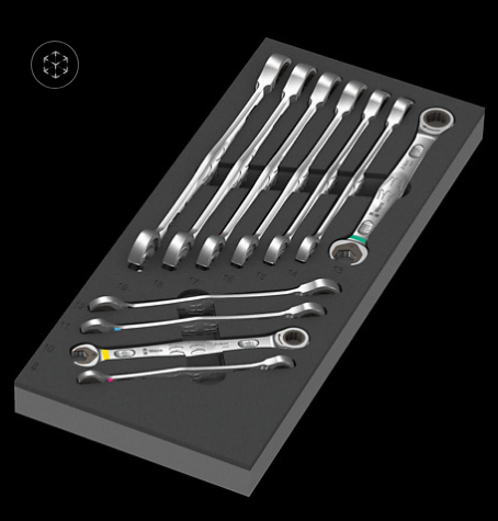 WERA/维拉 用于工具车的托盘组套9730 Foam  6000 Joker set 1 05150120001