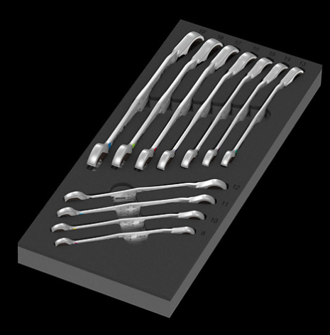 WERA/维拉 9733 棘轮两用扳手组套托盘（Joker 6001 ） 05150123001