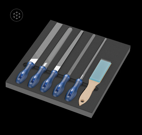 WERA/维拉 用于工具车的托盘组套9783 Foam  Pferd file set 1 05150183001