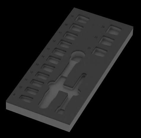 WERA/维拉 9824 Zyklop Comfort托盘（用于8010 B，空） 05137324001