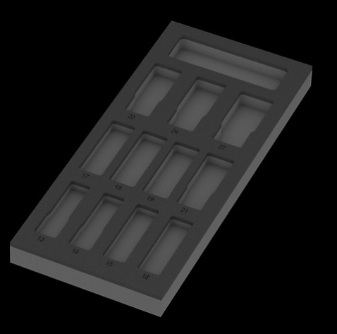 WERA/维拉 9825 冲击长套筒托盘（用于8790 C，空） 05137325001