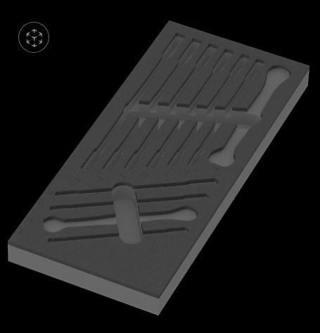 WERA/维拉 工具托盘（不含工具）9830 Foam  6000 Joker Set 1 05137330001