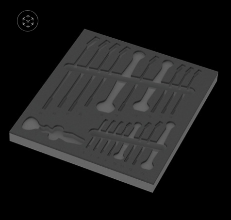 WERA/维拉 工具托盘（不含工具）9831 Foam  6003 Joker Set 1 05137331001