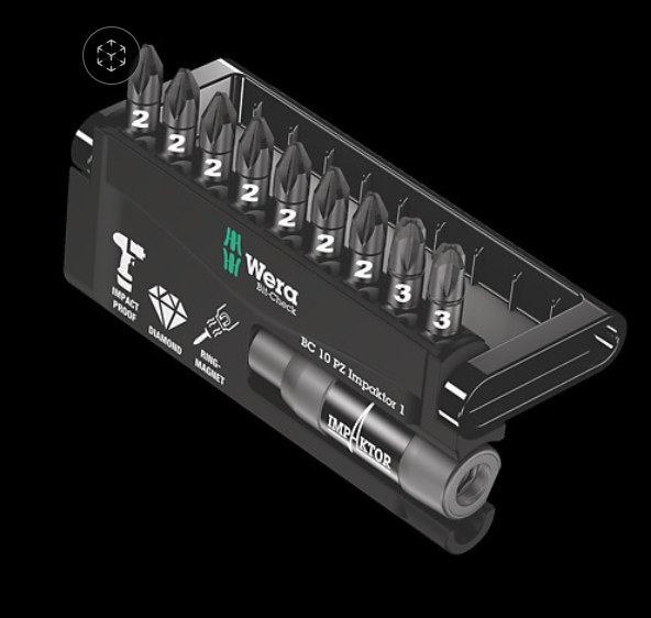 WERA/维拉 8755-9 IMP DC Impaktor Bit-Check 批头组套 05057684001