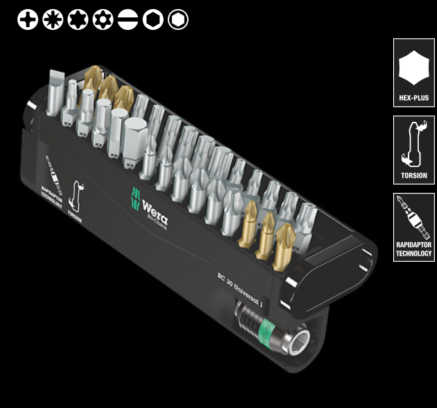 WERA/维拉 BC Universal/30 Bit-Check 批头套装 05056440001