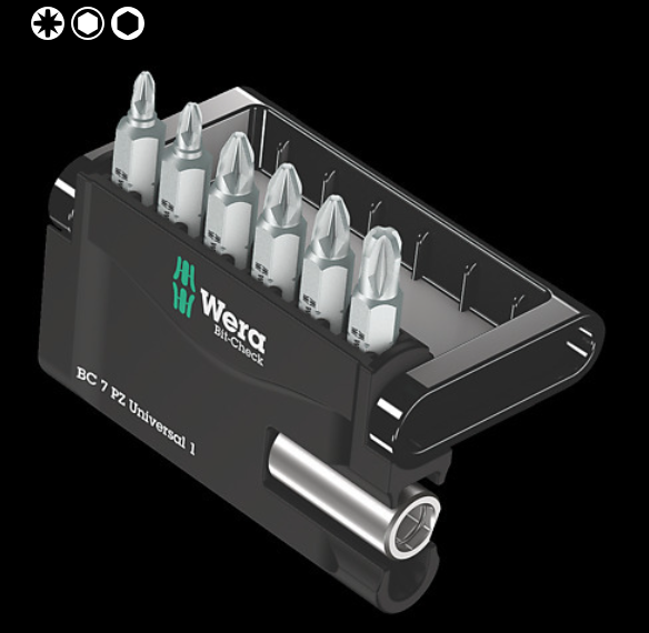 WERA/维拉 Mini-Check PZ 批头套装 05056296001