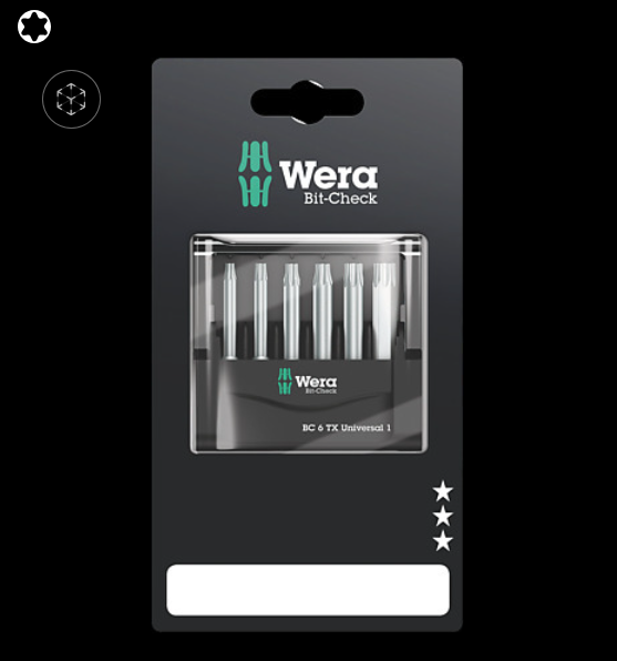 WERA/维拉 Mini-Check TX, 50 mm SB 展示套装 05073637001