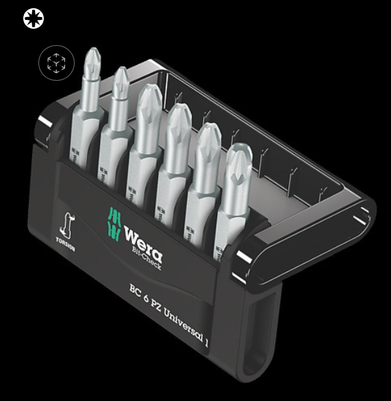 WERA/维拉 Mini-Check PZ, 50 mm 批头套装 05056471001