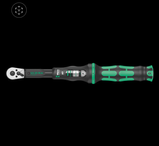 WERA/维拉 Click-Torque A5扭矩扳手2,5-25 Nm 05075604001
