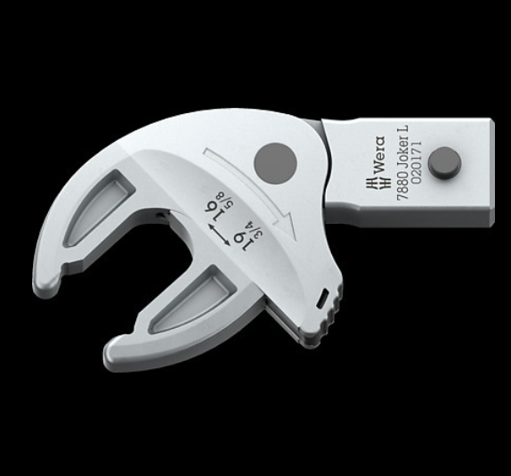WERA/维拉 自调开口扭矩扳手头7880 Joker L 16-19 05020171001