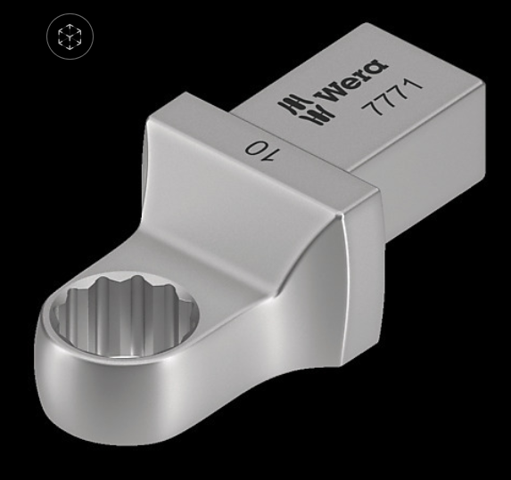 WERA/维拉 7771   9x12mm Ring 13mm扭矩扳手用扳手头13x44.0 05078626001