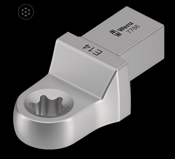 WERA/维拉 7786   14x18mm Auentorx E24扭矩扳手用扳手头TX 24x65.0 05078717001