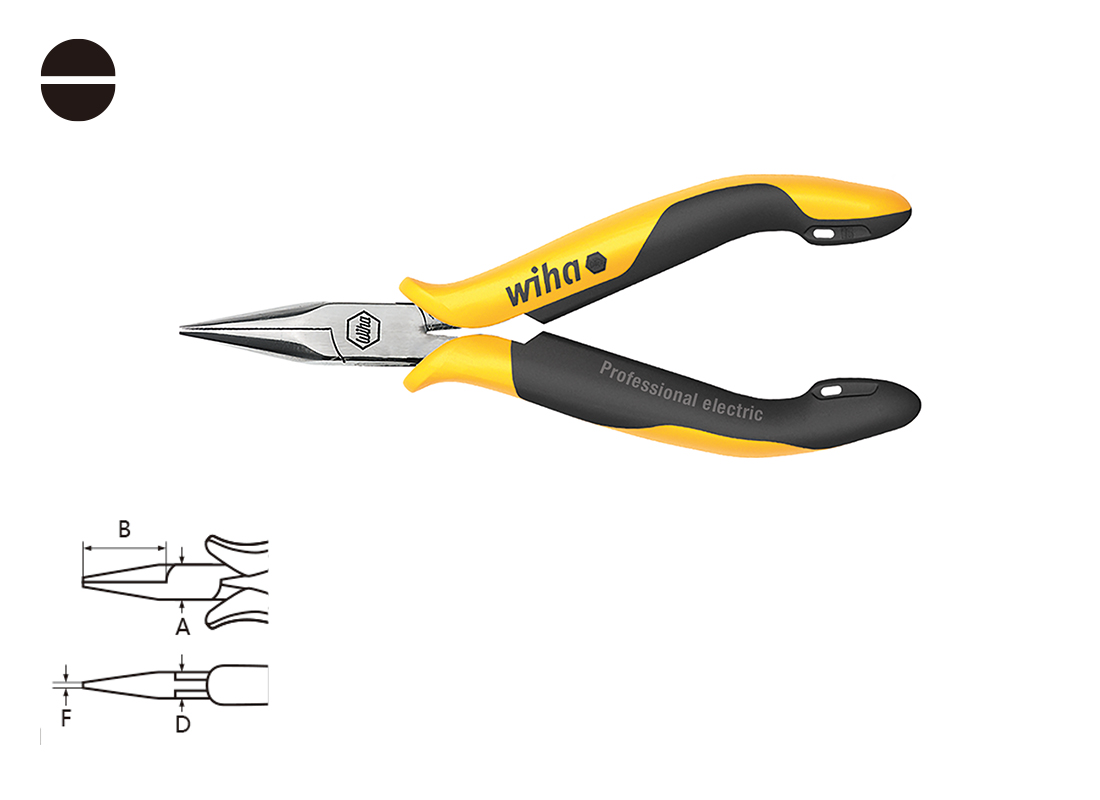 WIHA/威汉 专业型防静电尖嘴钳 10348