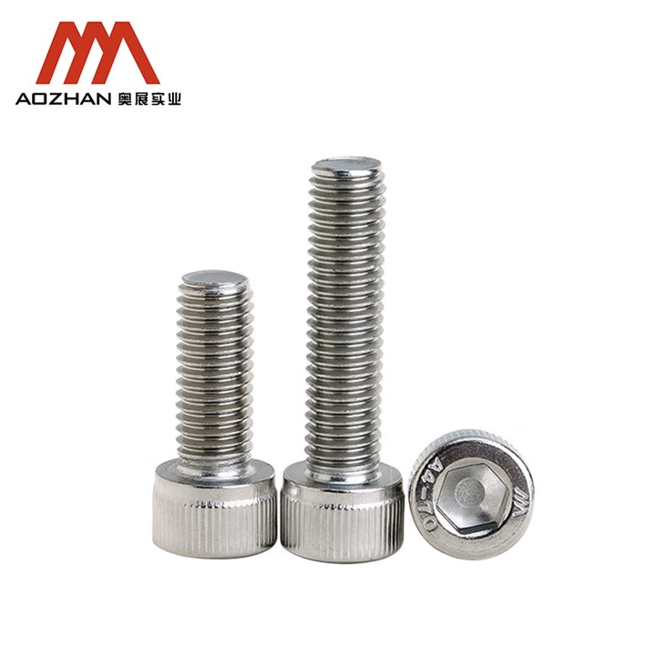 AOZ/奥展 不锈钢内六角圆柱头螺钉 DIN912 A4-70 316 全牙 洗白 M10*80 千支