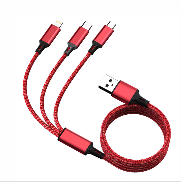 纽曼（Newmine）XS10 三合一编织充电线