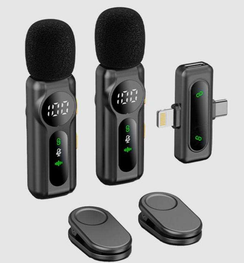 WiWU 为悟一拖二无线领夹麦克风Wi-WM007