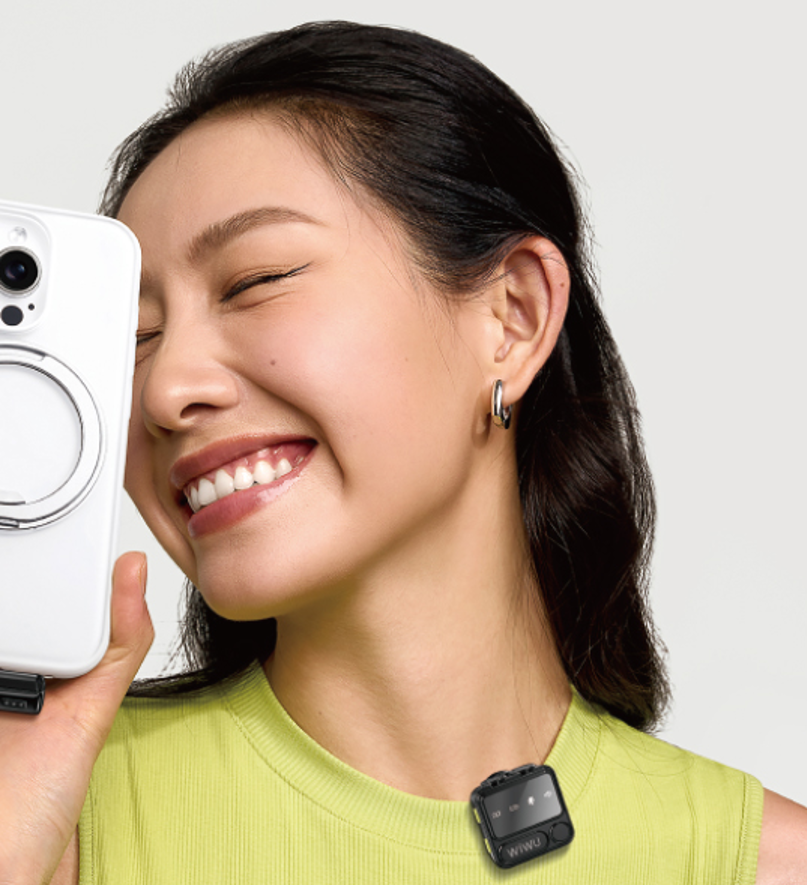 WiWU 低延时二托二无线麦克风 Wi-WM005