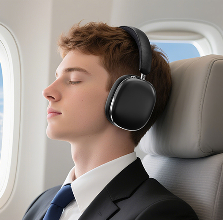 WiWU Airbuds MAX无线头戴式耳机 TD-16 ANC银色