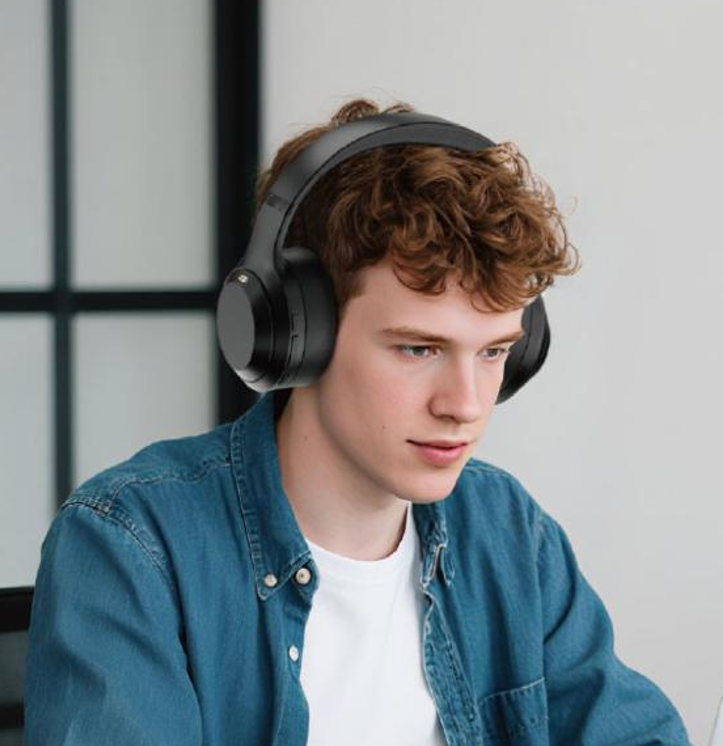 WiWU Soundbasha无线头戴式耳机 TD-15 ANC黑色