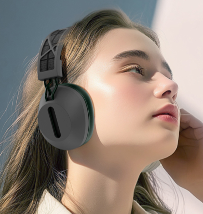 WiWU 太阳能头戴式无线耳机TD-06黑色